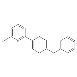 2-(1-benzyl-3,6-dihydro-2H-pyridin-4-yl)-6-chloropyridine结构式