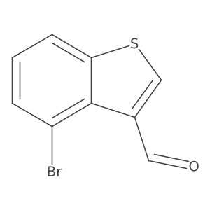 Benzo[b]thiophene-3-carboxaldehyde, 4-bromo- Structure