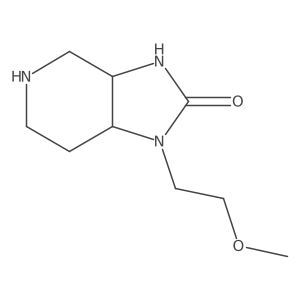 (3AS,7aR)-1-(2-methoxyethyl)octahydro-2H-imidazo[4,5-c]pyridin-2-one Structure