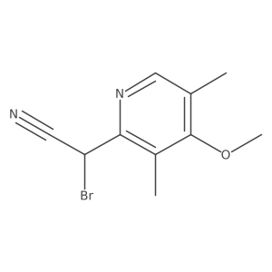Bromo(4-methoxy-3,5-dimethyl-2-pyridyl)acetonitrile Structure