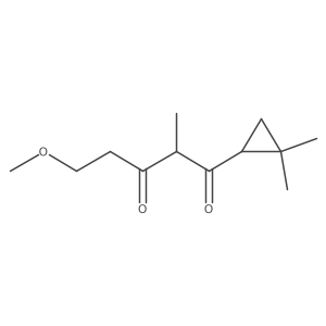 1-(2,2-Dimethylcyclopropyl)-5-methoxy-2-methylpentane-1,3-dione Structure