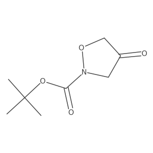 Tert-butyl 4-oxo-1,2-oxazolidine-2-carboxylate结构式