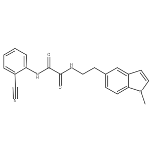 N1-(2-cyanophenyl)-N2-(2-(1-methyl-1H-indol-5-yl)ethyl)oxalamide Structure