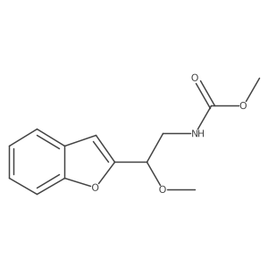 Methyl (2-(benzofuran-2-yl)-2-methoxyethyl)carbamate结构式