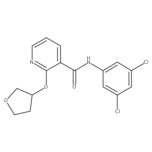 N-(3,5-dichlorophenyl)-2-((tetrahydrofuran-3-yl)oxy)nicotinamide Structure