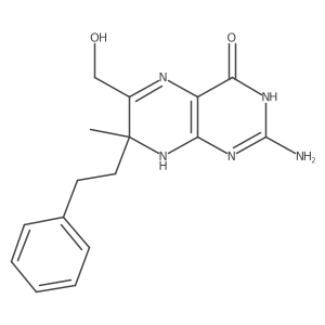 7,8-Dihydro-6-hydroxymethyl-7-methyl-7-[2-phenylethyl]-pterin Structure