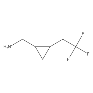 [2-(2,2,2-Trifluoroethyl)cyclopropyl]methanamine Structure