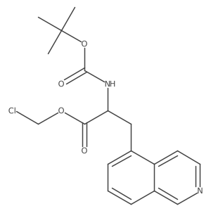 chloromethyl (2S)-2-{[(tert-butoxy)carbonyl]amino}-3-(isoquinolin-5-yl)propanoate Structure