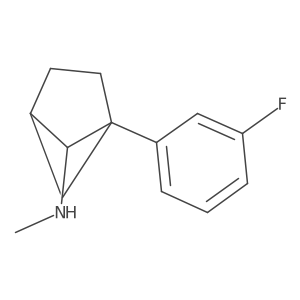 1-(3-fluorophenyl)-N-methylbicyclo[2.1.1]hexan-5-amine结构式
