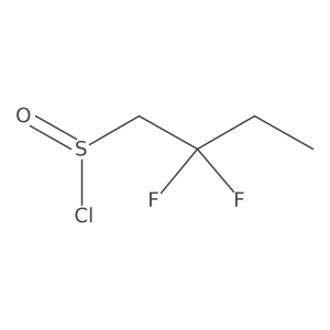 2,2-Difluorobutane-1-sulfinyl chloride结构式
