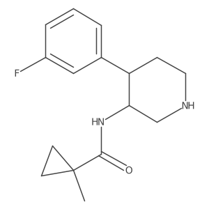 N-[4-(3-fluorophenyl)piperidin-3-yl]-1-methylcyclopropane-1-carboxamide Structure