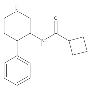 N-(4-phenylpiperidin-3-yl)cyclobutanecarboxamide Structure