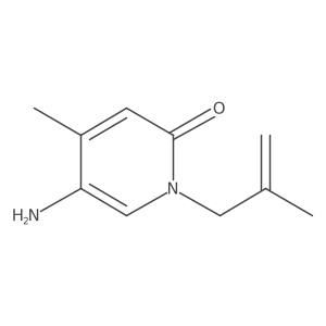 5-Amino-4-methyl-1-(2-methylprop-2-en-1-yl)-1,2-dihydropyridin-2-one结构式
