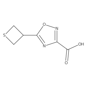 5-(Thietan-3-yl)-1,2,4-oxadiazole-3-carboxylic acid Structure