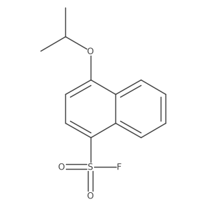 4-Propan-2-yloxynaphthalene-1-sulfonyl fluoride结构式