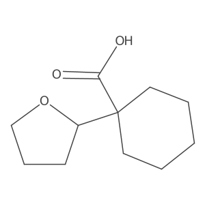 1-(Oxolan-2-yl)cyclohexane-1-carboxylic acid结构式