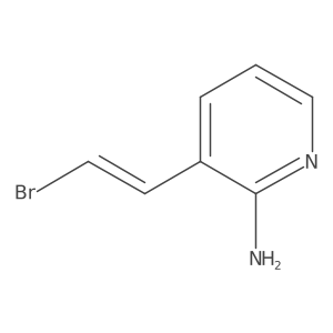 3-(2-Bromoethenyl)pyridin-2-amine Structure