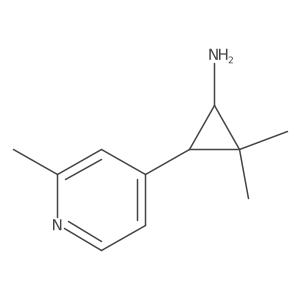 2,2-Dimethyl-3-(2-methylpyridin-4-yl)cyclopropan-1-amine Structure