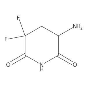 5-Amino-3,3-difluoropiperidine-2,6-dione结构式