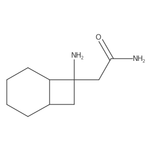 rac-2-[(1R,6R)-7-aminobicyclo[4.2.0]octan-7-yl]acetamide结构式