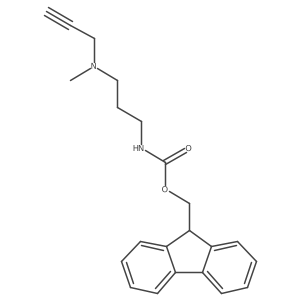 (9H-fluoren-9-yl)methyl N-{3-[methyl(prop-2-yn-1-yl)amino]propyl}carbamate结构式