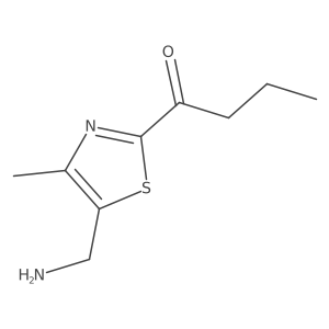 1-[5-(Aminomethyl)-4-methyl-1,3-thiazol-2-yl]butan-1-one结构式