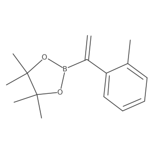4,4,5,5-Tetramethyl-2-(1-(o-tolyl)vinyl)-1,3,2-dioxaborolane结构式
