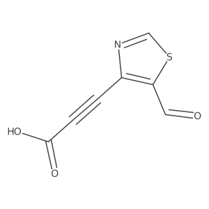3-(5-Formyl-1,3-thiazol-4-yl)prop-2-ynoic acid Structure