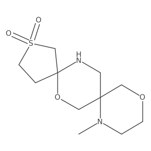 9-Methyl-6,12-dioxa-2lambda6-thia-9,15-diazadispiro[4.2.5^{8}.2^{5}]pentadecane-2,2-dione Structure