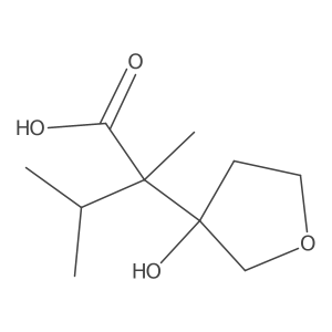 2-(3-Hydroxyoxolan-3-yl)-2,3-dimethylbutanoic acid Structure