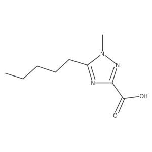 1-methyl-5-pentyl-1H-1,2,4-triazole-3-carboxylic acid结构式