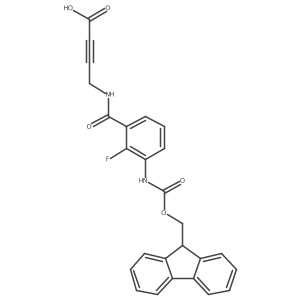 4-{[3-({[(9H-fluoren-9-yl)methoxy]carbonyl}amino)-2-fluorophenyl]formamido}but-2-ynoic acid Structure