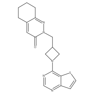 2-[(1-{Thieno[3,2-d]pyrimidin-4-yl}azetidin-3-yl)methyl]-2,3,5,6,7,8-hexahydrocinnolin-3-one Structure