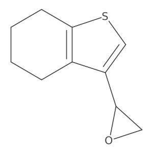 (2S)-2-(4,5,6,7-tetrahydro-1-benzothiophen-3-yl)oxirane结构式
