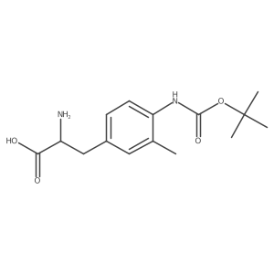 2-Amino-3-(4-{[(tert-butoxy)carbonyl]amino}-3-methylphenyl)propanoic acid Structure