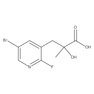 3-(5-Bromo-2-fluoropyridin-3-yl)-2-hydroxy-2-methylpropanoic acid Structure