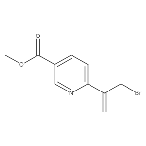 Methyl 6-(3-bromoprop-1-en-2-yl)pyridine-3-carboxylate Structure