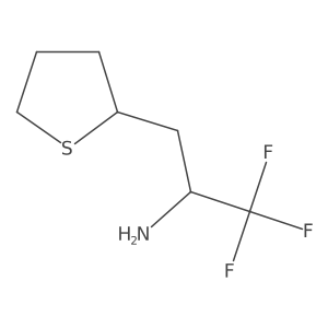 1,1,1-Trifluoro-3-(thiolan-2-yl)propan-2-amine Structure