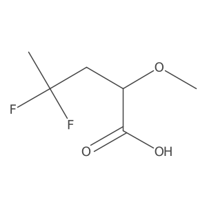 4,4-Difluoro-2-methoxypentanoic acid Structure