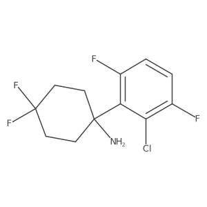 1-(2-Chloro-3,6-difluorophenyl)-4,4-difluorocyclohexan-1-amine Structure