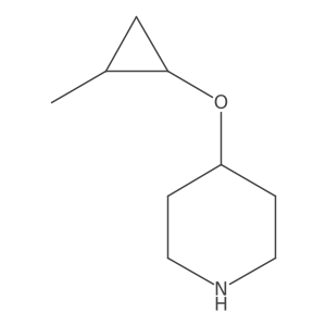 4-(2-Methylcyclopropoxy)piperidine结构式