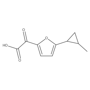2-[5-(2-Methylcyclopropyl)furan-2-yl]-2-oxoacetic acid Structure