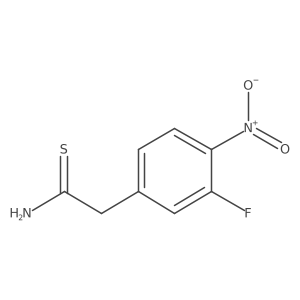 2-(3-Fluoro-4-nitrophenyl)ethanethioamide Structure