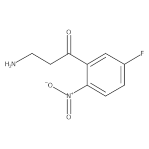 3-Amino-1-(5-fluoro-2-nitrophenyl)propan-1-one结构式