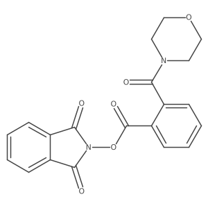 1,3-dioxo-2,3-dihydro-1H-isoindol-2-yl 2-(morpholine-4-carbonyl)benzoate Structure