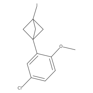 1-(5-Chloro-2-methoxyphenyl)-3-iodobicyclo[1.1.1]pentane Structure