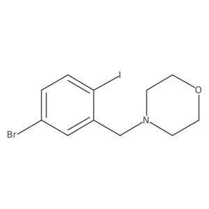 4-(5-Bromo-2-iodobenzyl)-morpholine Structure