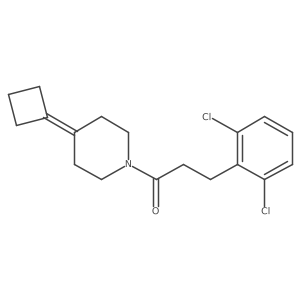 1-(4-Cyclobutylidenepiperidin-1-yl)-3-(2,6-dichlorophenyl)propan-1-one结构式