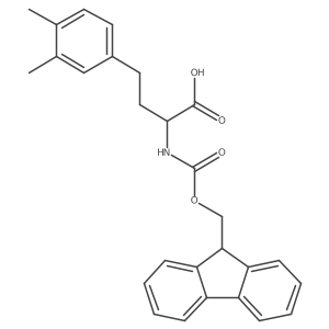 (2S)-4-(3,4-dimethylphenyl)-2-{[(9H-fluoren-9-ylmethoxy)carbonyl]amino}butanoic acid Structure