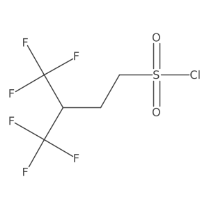 4,4,4-Trifluoro-3-(trifluoromethyl)butane-1-sulfonylchloride结构式